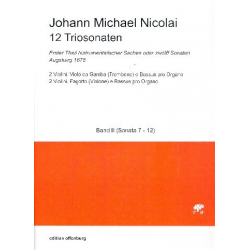 12 Triosonaten Band 2 (Nr.7-12) -Johann Michael Nicolai