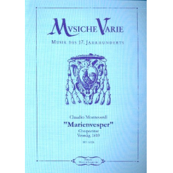 Marienvesper (Lauda und Magnificat eine Quarte abwärst transponiert) -Claudio Monteverdi / Arr.Martin Lubenow