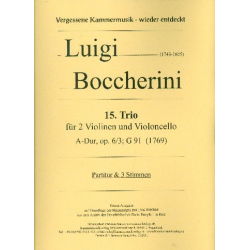 Trio A-Dur Nr.15 op.6,3 G91 -Luigi Boccherini