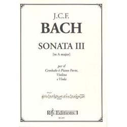 Sonata  in A major no.3 per -Johann Christoph Friedrich Bach
