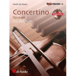 Concertino op.96 (+CD) für Violine und Klavier -Leo Portnoff
