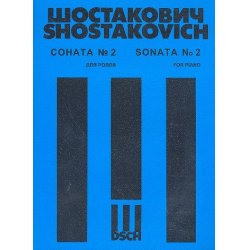 Sonate Nr.2 op.61 für Klavier -Dmitri Shostakovitch / Schostakowitsch