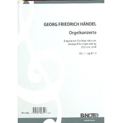 Orgelkonzerte Band 1 (op.4,1-3) -Georg Friedrich Händel (George Frederic Handel)