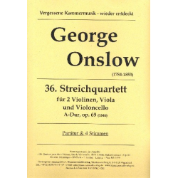 Quartett A-Dur Nr.36 op.69 -George Onslow