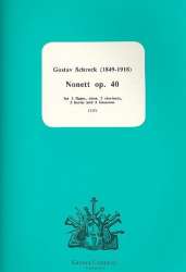 Nonett op.40 for 2 flutes, oboe, -Gustav Schreck