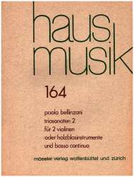Triosonaten Band 2 -Paolo Benedetto Bellinzani / Arr.Christoph Hempel