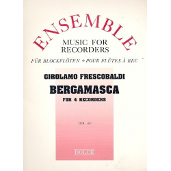 Bergamasca für 4 Blockflöten (SATB) - Girolamo Frescobaldi