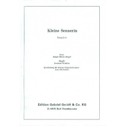 Kleine Sennerin: für Klavier -Gerhard Winkler