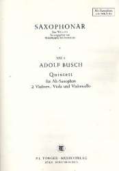 Quintett für Altsaxophon, 2 Violinen, -Adolf Busch