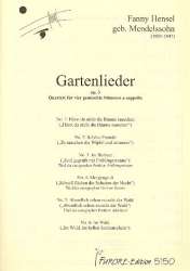 Gartenlieder op.3 -Fanny Cecile Mendelssohn (Hensel)