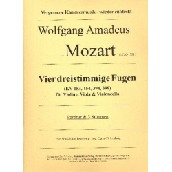 4 dreistimmige Fugen -Wolfgang Amadeus Mozart