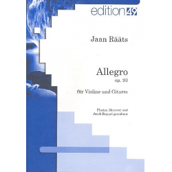 Allegro op.93 - für Violine und -Jaan Rääts