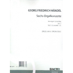 6 Orgelkonzerte op.7 Band 1 (Nr.1-3) -Georg Friedrich Händel (George Frederic Handel)