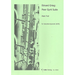 Ases Tode : für 4 Saxophone (SATB) -Edvard Grieg