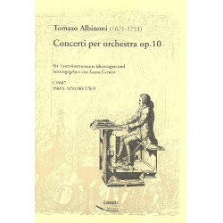 Concerti op.10 für Tasteninstrument -Tomaso Albinoni