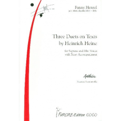 3 Duets on Texts by Heinrich Heine -Fanny Cecile Mendelssohn (Hensel)
