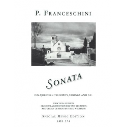 Sonate D-Dur für 2 Trompeten, Streicher und Bc -Petronio Franceschini