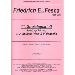 Streichquartett f-Moll Nr.11 op.7,1 -Friedrich Ernst Fesca