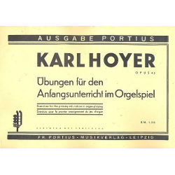 Übungen für den Anfangsunterricht -Karl Hoyer