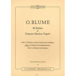 36 Etüden Band 2 : für Posaune -Oskar Blume