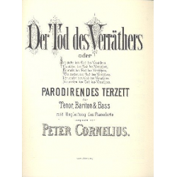 Der Tod des Verräthers für Tenor, Bariton, -Peter Cornelius