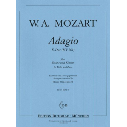 Adagio E-Dur KV261 für Violine und Klavier -Wolfgang Amadeus Mozart