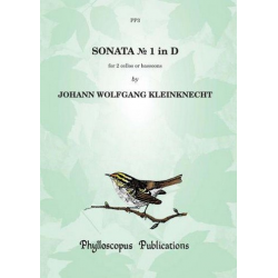 Sonata in D Major no.1 : -Johann Wolfgang Kleinknecht