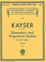 36 Elementary & Progressive Studies, Op. 20 -Heinrich Ernst Kayser