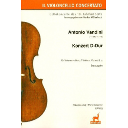 Konzert D-Dur für Violoncello solo, 2 Violinen, Viola und Bc -Antonio Vandini