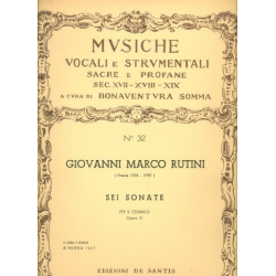 6 sonate op.6 per cembalo -Giovanni Marco Rutini