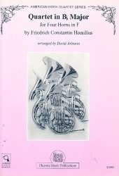 Quartet B flat major : for 4 horns in F -Constantin Homilius