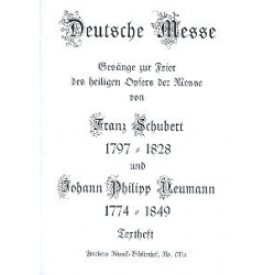 Deutsche Messe Textheft (mit Melodie) -Franz Schubert