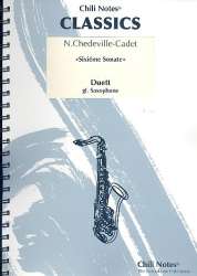 Sonate Nr.6 für 2 gleiche Saxophone -Nicolas Chedeville