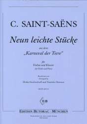 9 leichte Stücke für Violine - Camille Saint-Saens