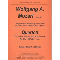 Quartett Es-Dur KV452 für -Wolfgang Amadeus Mozart