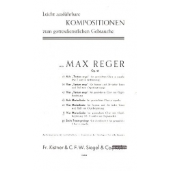 4 Marienlieder op.61f (gem Chor und Orgel) -Max Reger