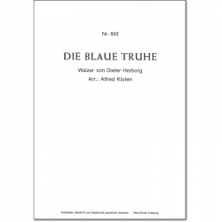 Die Blaue Truhe -Dieter Herborg / Arr.Alfred Kluten