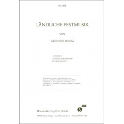 Ländliche Festmusik (f. Jugendorchester u. kl. Besetzung) -Gerhard Maasz