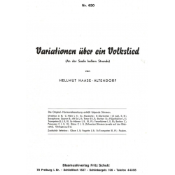Variationen über ein Volkslied (An der Saale hellem Strande) -Helmut Haase-Altendorf