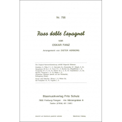 Paso doble Espagnol -Oskar Fanz / Arr.Dieter Herborg