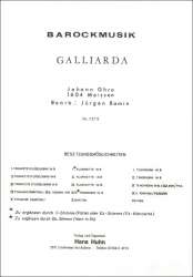 Galliarda (ab Quintett) -Johann Ghro / Arr.Jürgen Ramin