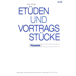 Etüden und Vortragsstücke für Posaune  (Bariton in C) -Erich Fröhlich