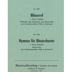 Bläserruf / Hymnus für Blasorchester -Hugo Rudolph