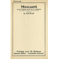 Menuett aus der Sonatine op. 49 von Beethoven -Hermann Bohne