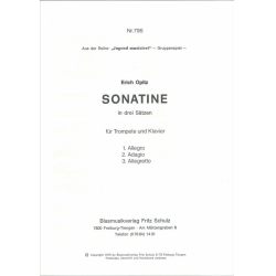 Sonatine in drei Sätzen für Trompete und Klavier -Erich Opitz
