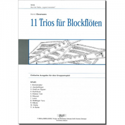 11 Trios für Blockflöten -Horst Ossmann