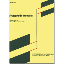 Fragments für Solo-Klarinette -Francois Benda