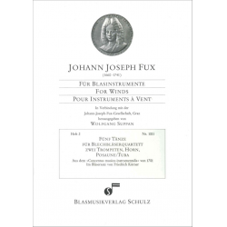 Fünf Tänze für Blechbläserquartett -Johann Joseph Fux