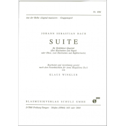 Suite für Holzbläser-Quartett -Johann Sebastian Bach / Arr.Klaus Winkler