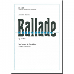 Ballade op. 10 Nr.1 -Johannes Brahms / Arr.Klaus Winkler